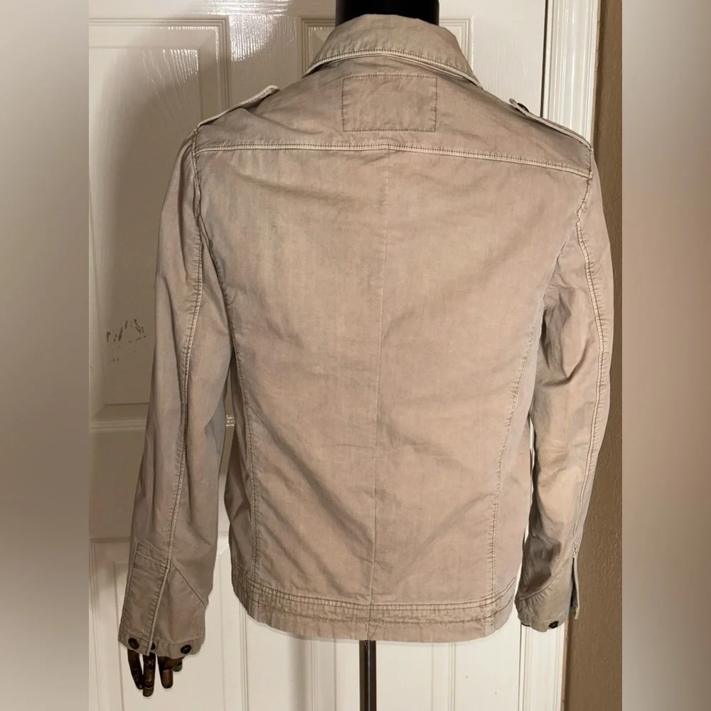 Vintage Banana Republic Tan Safari Utility Jacket 100% Cotton Mens Small​​